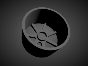 vossen gns-2 scalable and 3d printable rim 3Dプリントモデル