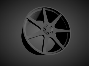 vossen gns-2 scalable and 3d printable rim Model do druku 3D