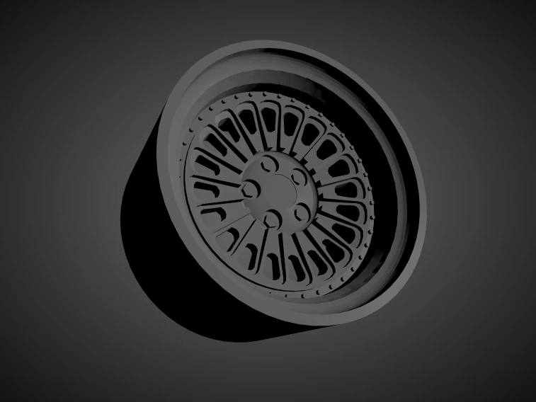 vossen era-3 scalable and 3d printable rim 3D Print Model .c4d .max .obj .3ds .fbx .stl .blend 