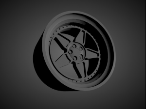 vossen era-2 scalable and 3d printable rim 3D Принт Модель