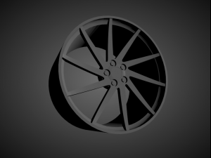 vossen cvt scalable and 3d printable rim 3D Print Model