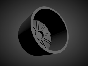 vossen cv4 scalable and 3d printable rim 3D 打印模型