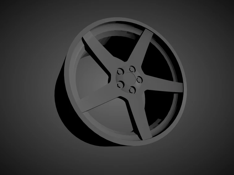 vossen cv3-r scalable and 3d printable rim 3D Print Model .c4d .max .obj .3ds .fbx .stl .blend 