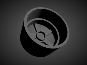 vossen cv3-r scalable and 3d printable rim 3D-Druckmodell
