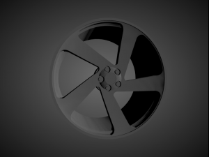 vossen cg-210t scalable and 3d printable rim 3D प्रिंट मॉडल