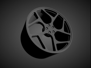 vossen cg-205t scalable and 3d printable rim 3D Print Model