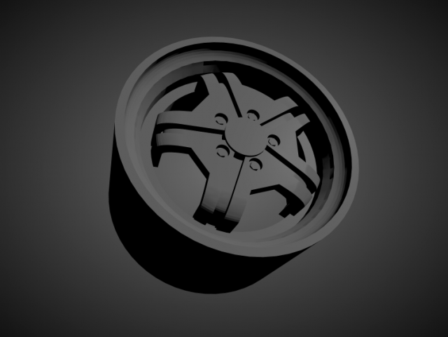 volvo virgo scalable and 3d printable rim Model Cetak 3D .c4d .max .obj .3ds .fbx .stl .blend 