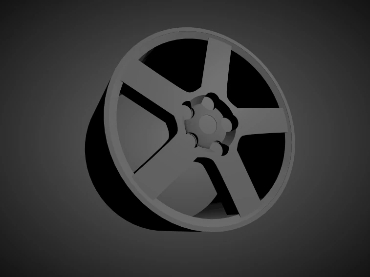 volvo 850 oem scalable and 3d printable rim 3D Print Model .c4d .max .obj .3ds .fbx .stl .blend
