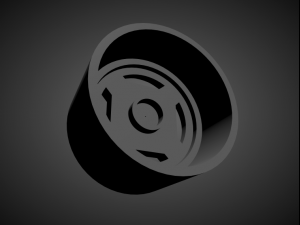 trd town scalable and 3d printable rim 3D प्रिंट मॉडल