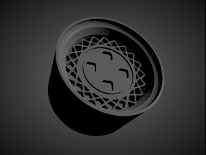 toyota oem scalable and 3d printable rim 3D Print Model