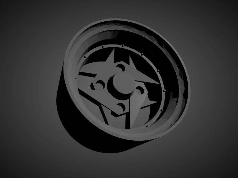 super star ss-07 scalable and 3d printable rim 3D Print Model .c4d .max .obj .3ds .fbx .stl .blend 