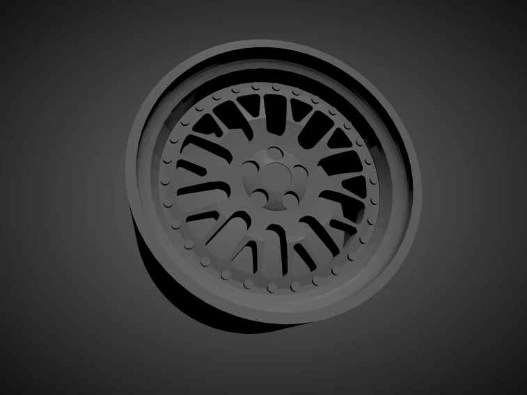 stuttgart st5 scalable and 3d printable rim 3D Print Model .c4d .max .obj .3ds .fbx .stl .blend