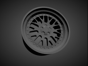 stuttgart st5 scalable and 3d printable rim 3D Print Model