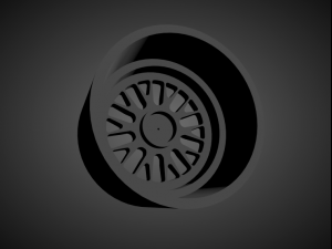 stuttgart st5 scalable and 3d printable rim 3D 打印模型