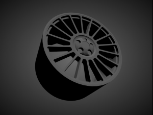stuttgart st2 scalable and 3d printable rim 3D Принт Модель