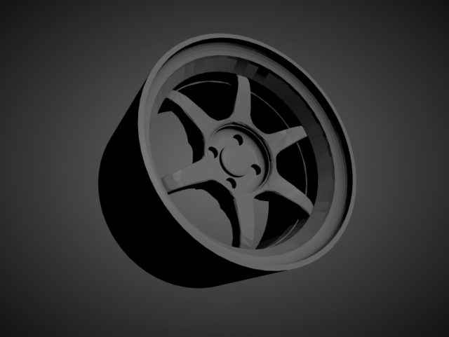 ssr type c scalable and 3d printable rim Modello di stampa 3D .c4d .max .obj .3ds .fbx .stl .blend 