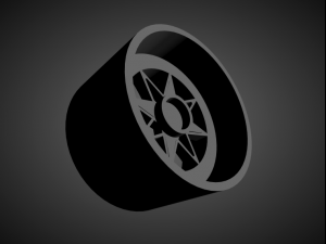 ssr star shark scalable and 3d printable rim 3Dプリントモデル
