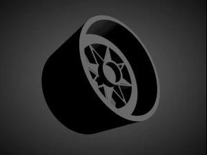 ssr star shark scalable and 3d printable rim 3D Print Model
