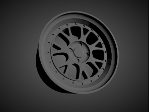 ssr professor ms3r scalable and 3d printable rim 3D Print Model
