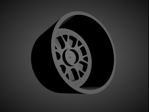 ssr professor ms3r scalable and 3d printable rim 3Dプリントモデル