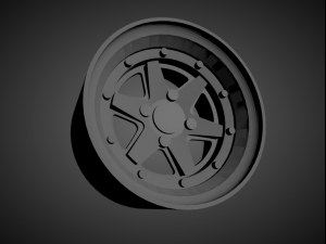 ssr longchamps scalable and 3d printable rim 3D Print Model