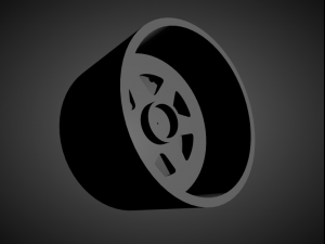 ssr longchamps scalable and 3d printable rim 3D Baskı Modeli