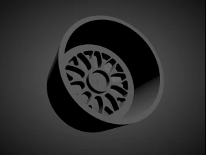 rotiform dab scalable and 3d printable rim 3D Print Model