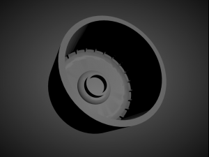 rotiform aerodisc scalable and 3d printable rim 3D 프린트 모델