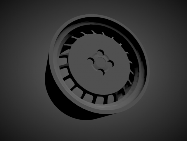 ronal turbo scalable and 3d printable rim 3D Print Model .c4d .max .obj .3ds .fbx .stl .blend 