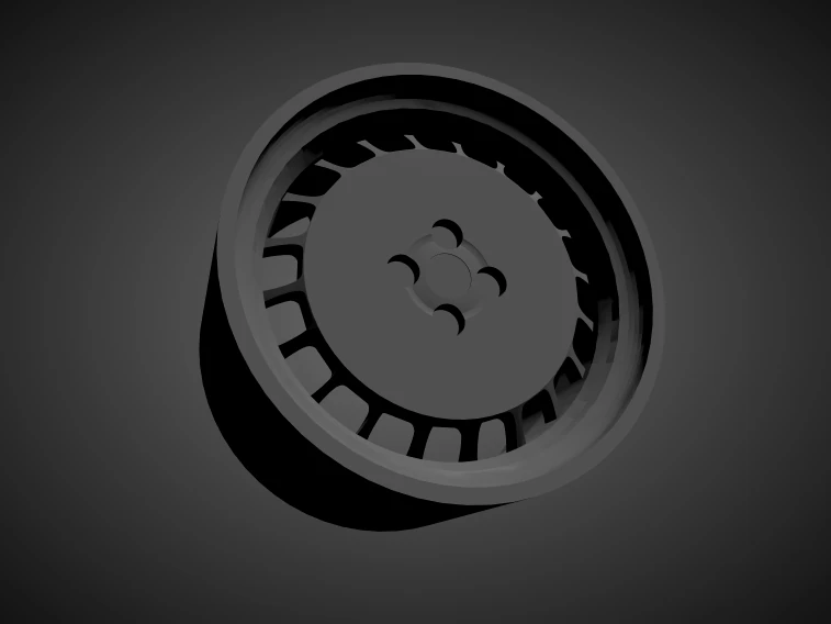 ronal turbo scalable and 3d printable rim 3D Print Model .c4d .max .obj .3ds .fbx .stl .blend 