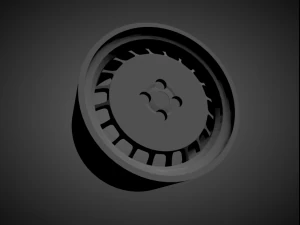 ronal turbo scalable and 3d printable rim 3D Print Model