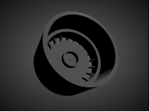 ronal turbo scalable and 3d printable rim 3D Print Model