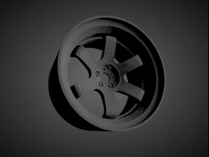rays volk te37 scalable and 3d printable rim 3D Print Model