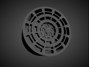 radi8 r8sd11 scalable and 3d printable rim 3D Print Model