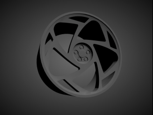 radi8 r8s5 scalable and 3d printable rim 3D Print Model