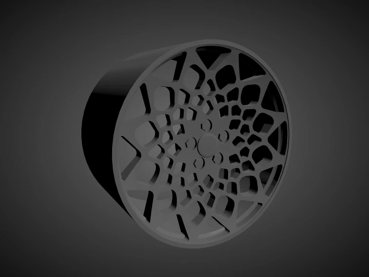 radi8 r8b12 scalable and 3d printable rim 3D Print Model .c4d .max .obj .3ds .fbx .stl .blend 