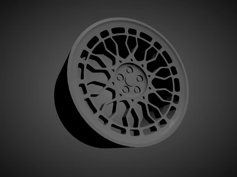 radi8 r8a10 scalable and 3d printable rim 3D Print Model .c4d .max .obj .3ds .fbx .stl .blend