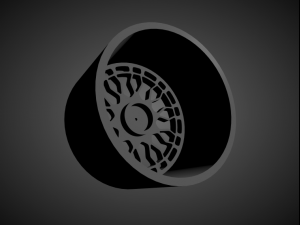 radi8 r8a10 scalable and 3d printable rim 3D Print Model