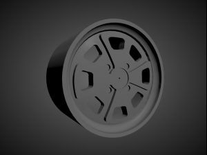 porsche 914 oem scalable and 3d printable rim 3D Print Model