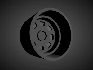 porsche 914 oem scalable and 3d printable rim 3D Print Model