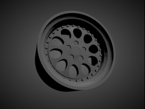oz monza scalable and 3d printable rim 3D Print Model