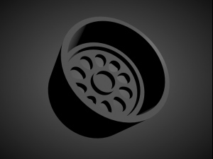 oz monza scalable and 3d printable rim 3D-printmodel