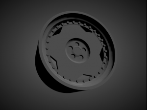 oz breyton scalable and 3d printable rim 3D Принт Модель