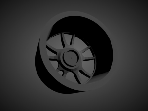mugen mf10 scalable and 3d printable rim 3D 打印模型