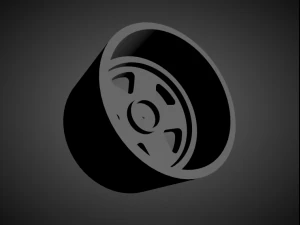 mugen mr5 scalable and 3d printable rim 3D Print Model
