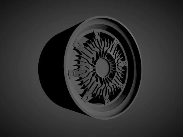 Обод mugen cf48, який можна масштабувати та друкувати в 3D 3D Принт Модель .c4d .max .obj .3ds .fbx .stl .blend