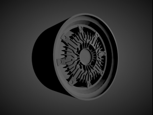 mugen cf48 scalable and 3d printable rim 3D Print Model