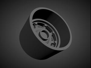 mugen cf48 scalable and 3d printable rim 3D Print Model