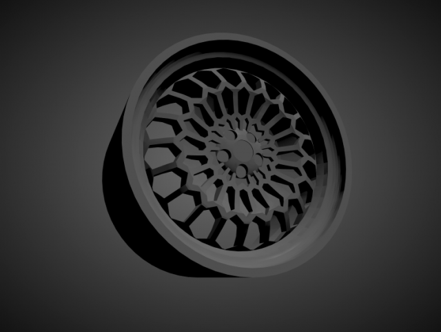 mtechnica turbo rallye scalable and 3d printable rim Modelo de impresión 3D .c4d .max .obj .3ds .fbx .stl .blend 