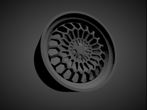 mtechnica turbo rallye scalable and 3d printable rim 3D Print Model